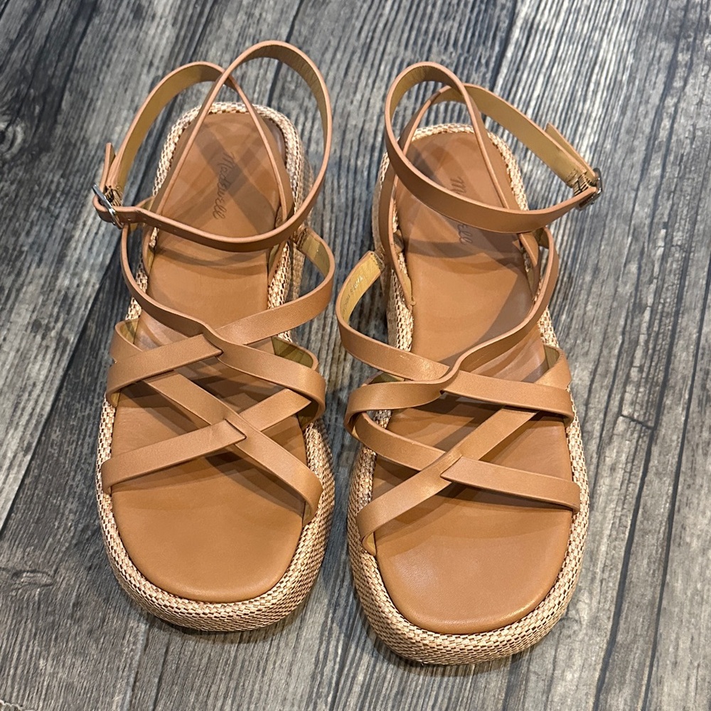 Madewell Tan Strappy Sandals